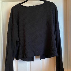 Black Free People Blouse